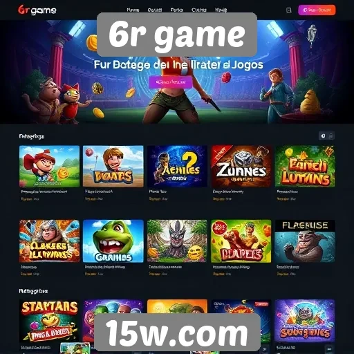 Navegação otimizada no site 6r game